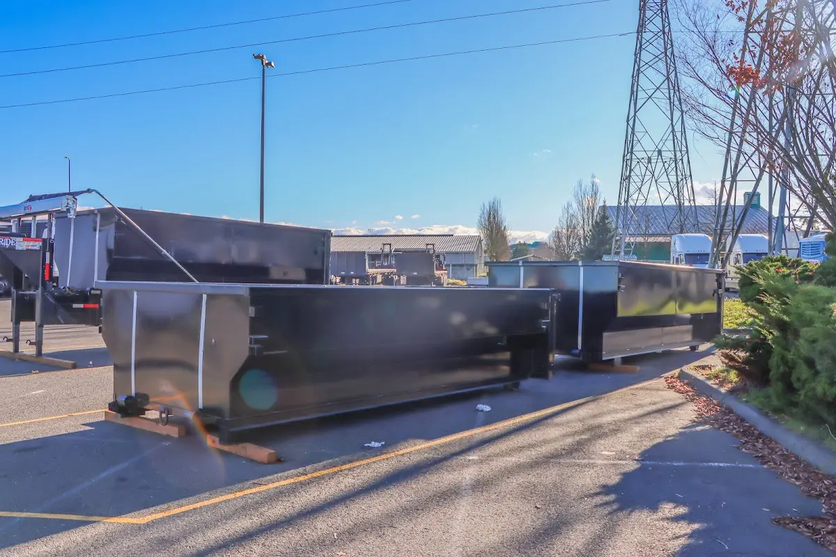 Roll-off dumpster ready for waste disposal at job site for Residential Dumpster Rental in Yorba Linda